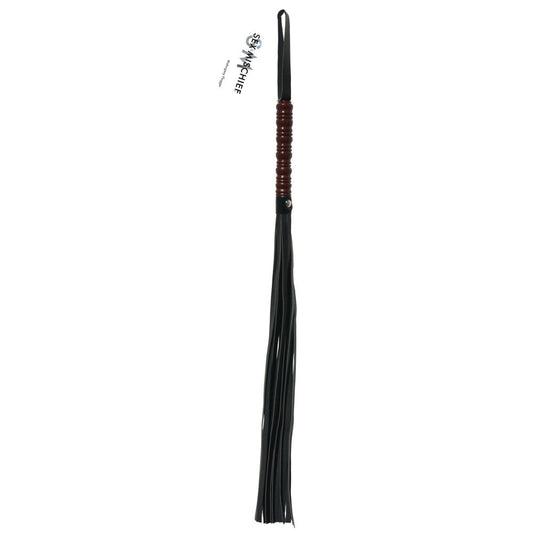 Sex & Mischief Mahogany Flogger Black
