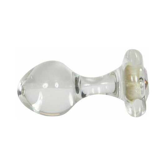 Crystal Delights Small Clear Plug - Aurora Borealis