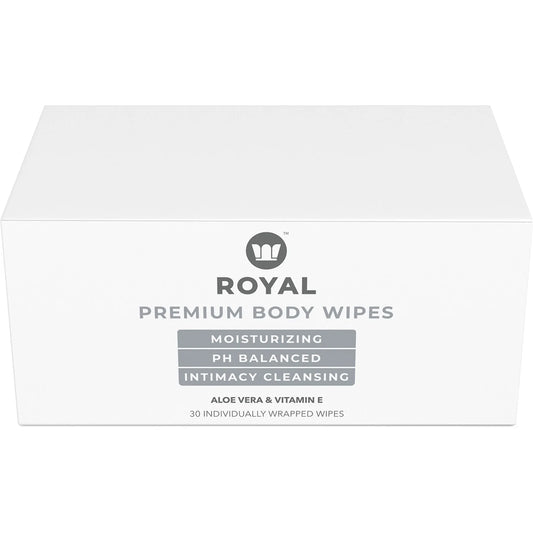 Royal Intimacy Royal Condom Intimacy Cleansing Wipes 30Ct