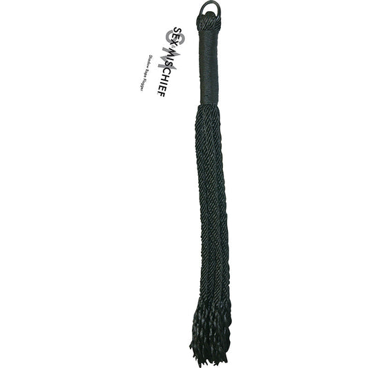Sex & Mischief Shadow Rope Flogger Black