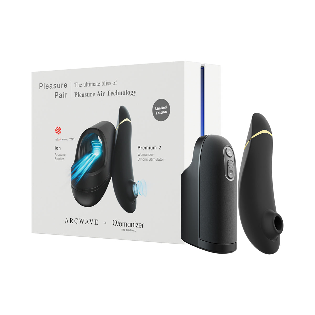 Arcwave Pleasure Pair: Ion + Womanizer Premium 2