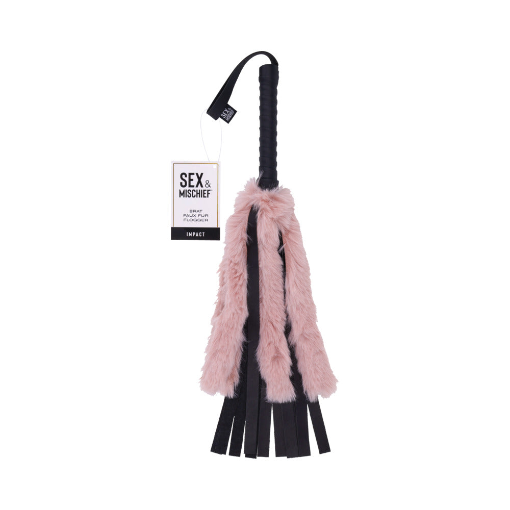 Sex & Mischief Brat Faux Fur Flogger