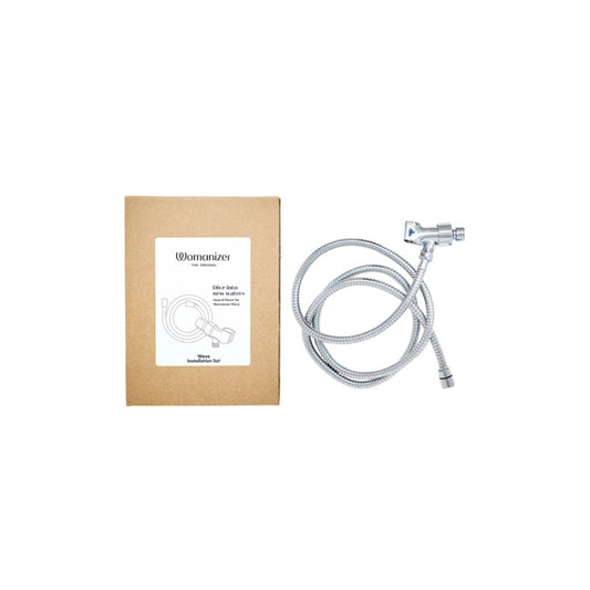 Womanizer Wave Shower Hose & Shower Arm Mount Set Chrome