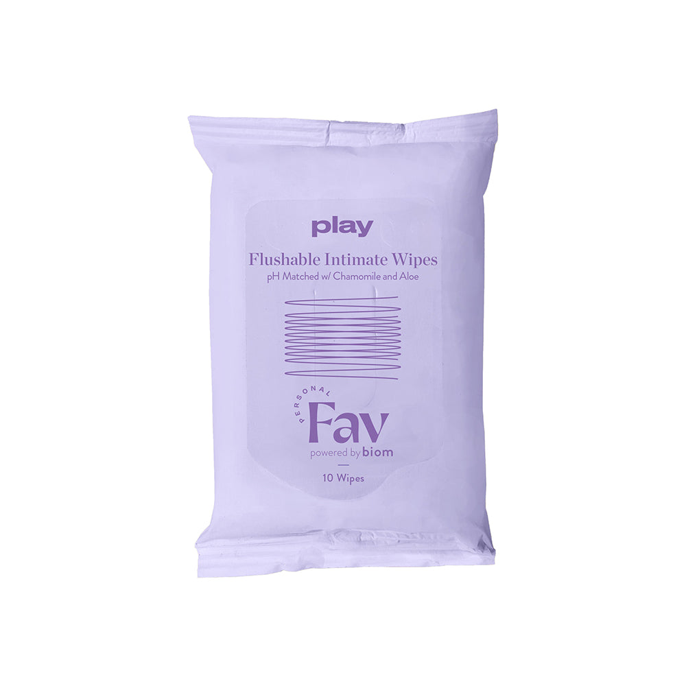 Personal Fav Play Flushable Intimate Wipe 10Pk