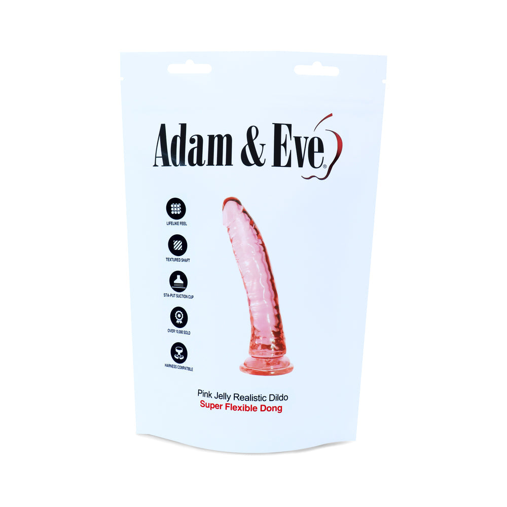 PHE A&E Pink Jelly Realistic Dildo
