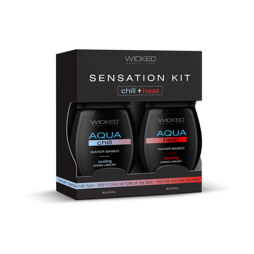 Wicked Sensual Care Sensation Kit Cooling And Warming Intimate Lubricants 1.5 oz – Personal Lubricant