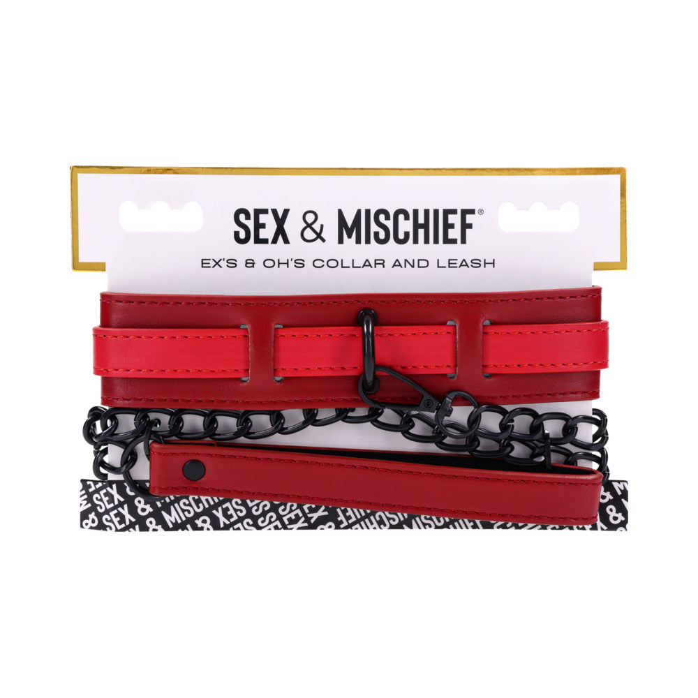 Sex & Mischief Ex’s & Oh's Collar and Leash
