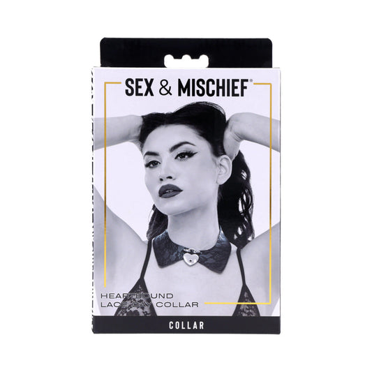 Sex & Mischief Heartbound Lace Day Collar
