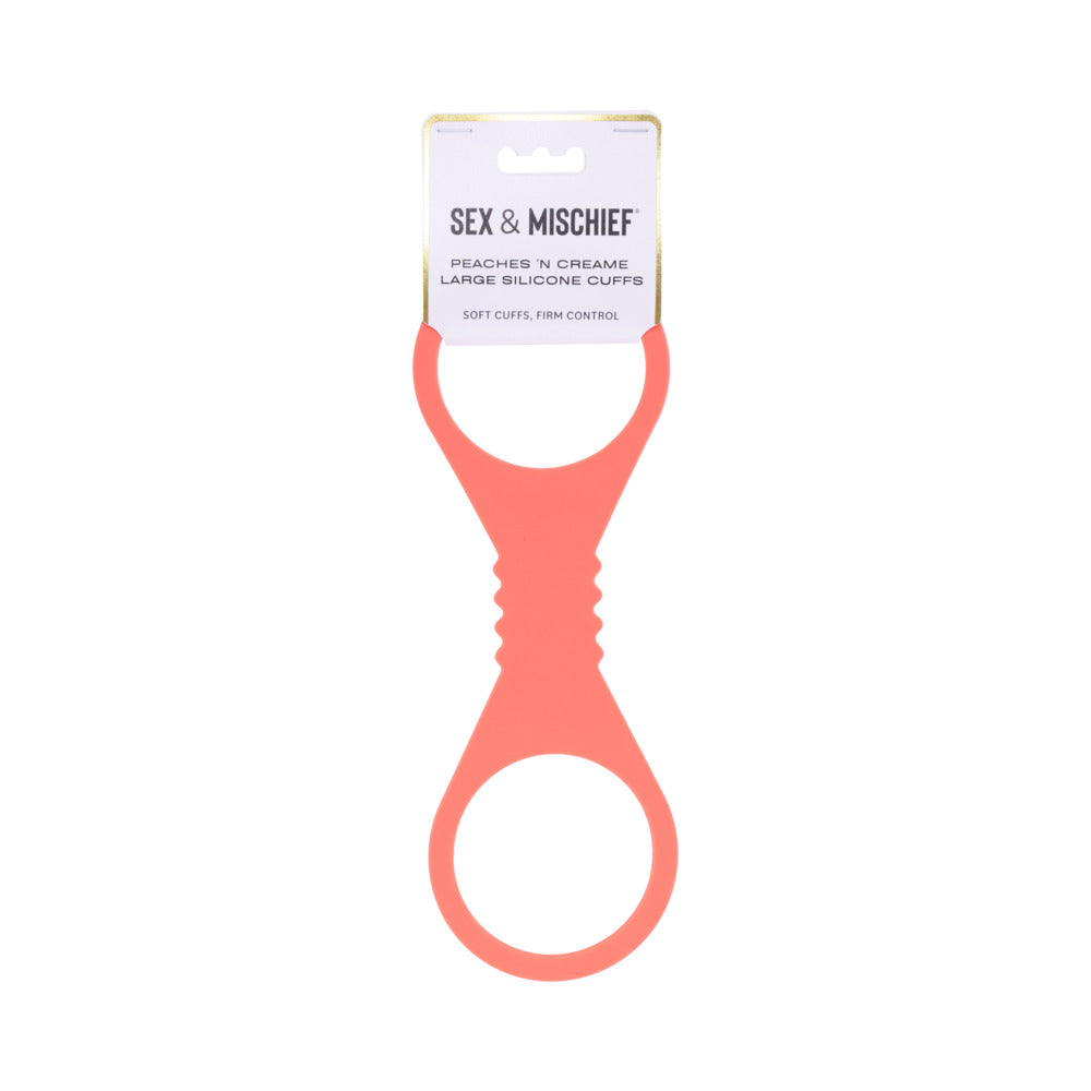 Sex & Mischief Peaches ’N CreaMe Small Silicone Cuffs